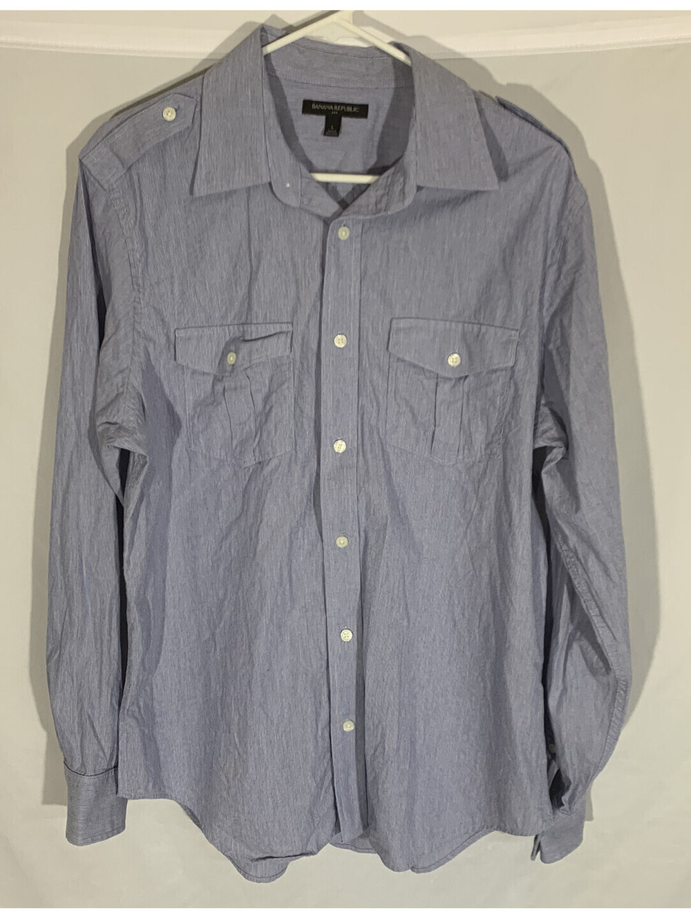 Banana Republic L Men’s Casual Button Up Shirt Size L #54023